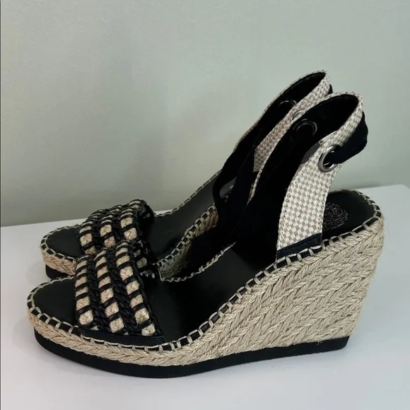 Vince Camuto Mediterranean Black Espadrille Wedges – NWOT - Picture 5 of 11